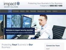 Tablet Screenshot of impactsecuritysolutions.co.uk